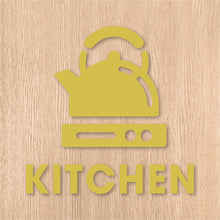 画像をギャラリービューアに読み込む, キッチンルーム ピクト カッティングステッカー《KITCHEN ROOM》(超防水・防滴 UVカット 屋外使用可 /C081)