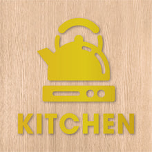 画像をギャラリービューアに読み込む, キッチンルーム ピクト カッティングステッカー《KITCHEN ROOM》(超防水・防滴 UVカット 屋外使用可 /C081)