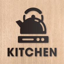 画像をギャラリービューアに読み込む, キッチンルーム ピクト カッティングステッカー《KITCHEN ROOM》(超防水・防滴 UVカット 屋外使用可 /C081)