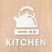 画像をギャラリービューアに読み込む, キッチンルーム ピクト カッティングステッカー《KITCHEN ROOM》(超防水・防滴 UVカット 屋外使用可 /C081)