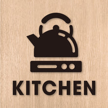 画像をギャラリービューアに読み込む, キッチンルーム ピクト カッティングステッカー《KITCHEN ROOM》(超防水・防滴 UVカット 屋外使用可 /C081)