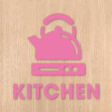 画像をギャラリービューアに読み込む, キッチンルーム ピクト カッティングステッカー《KITCHEN ROOM》(超防水・防滴 UVカット 屋外使用可 /C081)