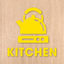 画像をギャラリービューアに読み込む, キッチンルーム ピクト カッティングステッカー《KITCHEN ROOM》(超防水・防滴 UVカット 屋外使用可 /C081)