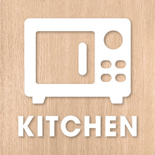 画像をギャラリービューアに読み込む, キッチンルーム ピクト カッティングステッカー《KITCHEN ROOM》(超防水・防滴 UVカット 屋外使用可 /C081)