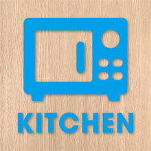画像をギャラリービューアに読み込む, キッチンルーム ピクト カッティングステッカー《KITCHEN ROOM》(超防水・防滴 UVカット 屋外使用可 /C081)