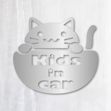 画像をギャラリービューアに読み込む, にゃんこ Kids in Car|カッティングステッカー 超防水・防滴 UVカット 屋外使用可 /C022