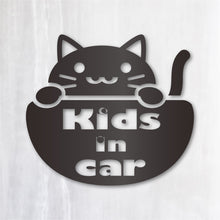 画像をギャラリービューアに読み込む, にゃんこ Kids in Car|カッティングステッカー 超防水・防滴 UVカット 屋外使用可 /C022