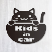 画像をギャラリービューアに読み込む, にゃんこ Kids in Car|カッティングステッカー 超防水・防滴 UVカット 屋外使用可 /C022