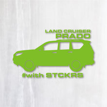 画像をギャラリービューアに読み込む, プラド カッティングステッカー《PRADO》(名入れOK 超防水・防滴 UVカット 屋外使用可 /C116)
