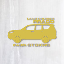 画像をギャラリービューアに読み込む, プラド カッティングステッカー《PRADO》(名入れOK 超防水・防滴 UVカット 屋外使用可 /C116)