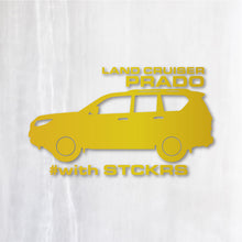 画像をギャラリービューアに読み込む, プラド カッティングステッカー《PRADO》(名入れOK 超防水・防滴 UVカット 屋外使用可 /C116)