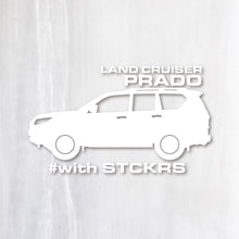 画像をギャラリービューアに読み込む, プラド カッティングステッカー《PRADO》(名入れOK 超防水・防滴 UVカット 屋外使用可 /C116)