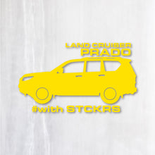 画像をギャラリービューアに読み込む, プラド カッティングステッカー《PRADO》(名入れOK 超防水・防滴 UVカット 屋外使用可 /C116)