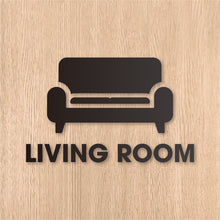 画像をギャラリービューアに読み込む, リビングルーム ピクト カッティングステッカー《LIVING ROOM》(超防水・防滴 UVカット 屋外使用可 /C082)