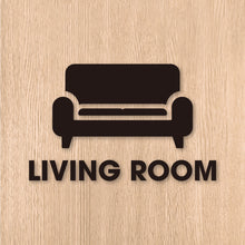 画像をギャラリービューアに読み込む, リビングルーム ピクト カッティングステッカー《LIVING ROOM》(超防水・防滴 UVカット 屋外使用可 /C082)