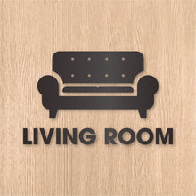 画像をギャラリービューアに読み込む, リビングルーム ピクト カッティングステッカー《LIVING ROOM》(超防水・防滴 UVカット 屋外使用可 /C082)