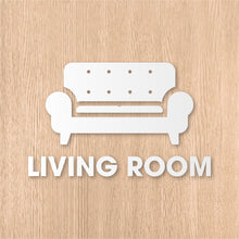 画像をギャラリービューアに読み込む, リビングルーム ピクト カッティングステッカー《LIVING ROOM》(超防水・防滴 UVカット 屋外使用可 /C082)