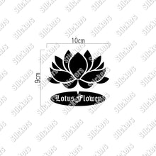 画像をギャラリービューアに読み込む, ロータスフラワー カッティングステッカー《Lotus flower》(超防水・防滴 UVカット 屋外使用可 /C016)