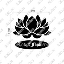 画像をギャラリービューアに読み込む, ロータスフラワー カッティングステッカー《Lotus flower》(超防水・防滴 UVカット 屋外使用可 /C016)