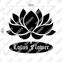 画像をギャラリービューアに読み込む, ロータスフラワー カッティングステッカー《Lotus flower》(超防水・防滴 UVカット 屋外使用可 /C016)