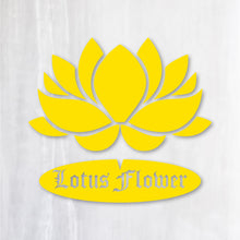 画像をギャラリービューアに読み込む, ロータスフラワー カッティングステッカー《Lotus flower》(超防水・防滴 UVカット 屋外使用可 /C016)