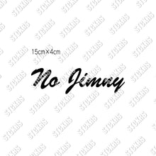 画像をギャラリービューアに読み込む, ジムニー カッティングステッカー《No Jimny(, No Life)》(超防水・防滴 UVカット 屋外使用可 /C122)