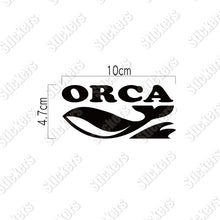 画像をギャラリービューアに読み込む, オルカ カッティングステッカー《ORCA》(超防水・防滴 UVカット 屋外使用可 /C060)