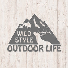 画像をギャラリービューアに読み込む, アウトドアライフ カッティングステッカー《OUTDOOR LIFE》(超防水・防滴 UVカット 屋外使用可 /C080)
