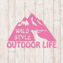 画像をギャラリービューアに読み込む, アウトドアライフ カッティングステッカー《OUTDOOR LIFE》(超防水・防滴 UVカット 屋外使用可 /C080)