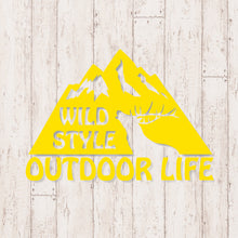 画像をギャラリービューアに読み込む, アウトドアライフ カッティングステッカー《OUTDOOR LIFE》(超防水・防滴 UVカット 屋外使用可 /C080)