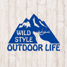 画像をギャラリービューアに読み込む, アウトドアライフ カッティングステッカー《OUTDOOR LIFE》(超防水・防滴 UVカット 屋外使用可 /C080)