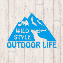 画像をギャラリービューアに読み込む, アウトドアライフ カッティングステッカー《OUTDOOR LIFE》(超防水・防滴 UVカット 屋外使用可 /C080)