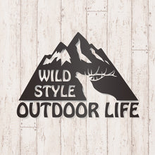 画像をギャラリービューアに読み込む, アウトドアライフ カッティングステッカー《OUTDOOR LIFE》(超防水・防滴 UVカット 屋外使用可 /C080)