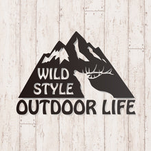 画像をギャラリービューアに読み込む, アウトドアライフ カッティングステッカー《OUTDOOR LIFE》(超防水・防滴 UVカット 屋外使用可 /C080)