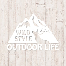 画像をギャラリービューアに読み込む, アウトドアライフ カッティングステッカー《OUTDOOR LIFE》(超防水・防滴 UVカット 屋外使用可 /C080)