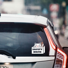 画像をギャラリービューアに読み込む, にゃんこ SAFETY DRIVE 煽り防止|カッティングステッカー 超防水・防滴 UVカット 屋外使用可 /C023
