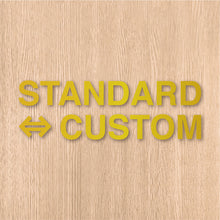 画像をギャラリービューアに読み込む, スタンダード⇔カスタム カッティングステッカー《STANDARD⇔CUSTOM》(超防水・防滴 UVカット 屋外使用可 /C111)