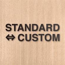 画像をギャラリービューアに読み込む, スタンダード⇔カスタム カッティングステッカー《STANDARD⇔CUSTOM》(超防水・防滴 UVカット 屋外使用可 /C111)