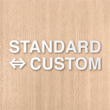 画像をギャラリービューアに読み込む, スタンダード⇔カスタム カッティングステッカー《STANDARD⇔CUSTOM》(超防水・防滴 UVカット 屋外使用可 /C111)