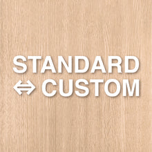 画像をギャラリービューアに読み込む, スタンダード⇔カスタム カッティングステッカー《STANDARD⇔CUSTOM》(超防水・防滴 UVカット 屋外使用可 /C111)