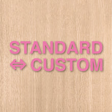 画像をギャラリービューアに読み込む, スタンダード⇔カスタム カッティングステッカー《STANDARD⇔CUSTOM》(超防水・防滴 UVカット 屋外使用可 /C111)