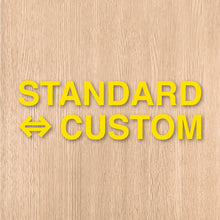 画像をギャラリービューアに読み込む, スタンダード⇔カスタム カッティングステッカー《STANDARD⇔CUSTOM》(超防水・防滴 UVカット 屋外使用可 /C111)