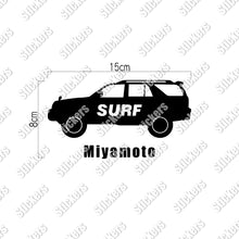 画像をギャラリービューアに読み込む, SURF|カッティングステッカー 名入れOK 超防水・防滴 UVカット 屋外使用可 /C104