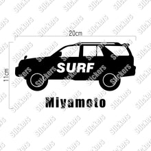 画像をギャラリービューアに読み込む, SURF|カッティングステッカー 名入れOK 超防水・防滴 UVカット 屋外使用可 /C104