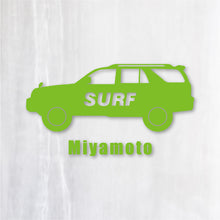 画像をギャラリービューアに読み込む, SURF|カッティングステッカー 名入れOK 超防水・防滴 UVカット 屋外使用可 /C104