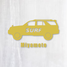 画像をギャラリービューアに読み込む, SURF|カッティングステッカー 名入れOK 超防水・防滴 UVカット 屋外使用可 /C104
