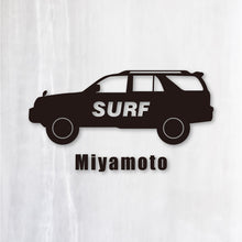 画像をギャラリービューアに読み込む, SURF|カッティングステッカー 名入れOK 超防水・防滴 UVカット 屋外使用可 /C104