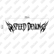 画像をギャラリービューアに読み込む, スピードデーモン カッティングステッカー《SPEED DEMON》(超防水・防滴 UVカット 屋外使用可 /C065)