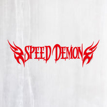 画像をギャラリービューアに読み込む, スピードデーモン カッティングステッカー《SPEED DEMON》(超防水・防滴 UVカット 屋外使用可 /C065)