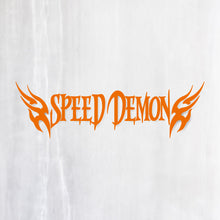 画像をギャラリービューアに読み込む, スピードデーモン カッティングステッカー《SPEED DEMON》(超防水・防滴 UVカット 屋外使用可 /C065)